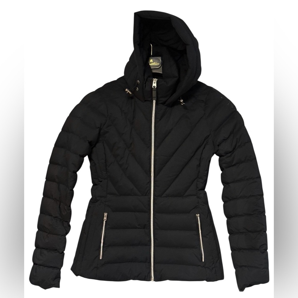 Abercrombie & Fitch Duck Down Waterproof Puffer Jacket Black SzS